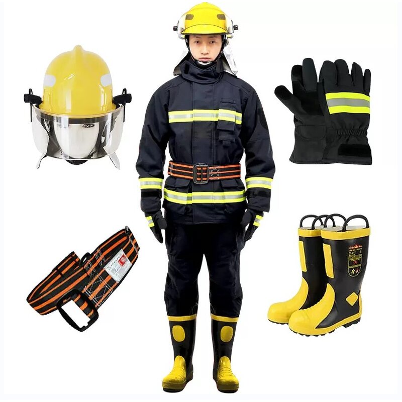 Firefighting Suit Manufacturer - Classic Jacket Pants Helmet Boots