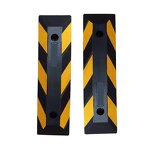 Parking Stopper Manufacturer - Rubber Car Stopper Yellow Black