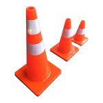 Traffic Cone Manufacturer - Custom 28" Flexible PVC Safety