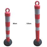 Delineator Post Factory - PE Flexible Plastic with Rubber Base