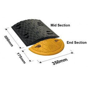 Speed Hump Factory - 50cm High Intensity One Way Rubber