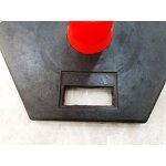 Warning Post Manufacturer - Rubber Base T-top PE Orange