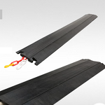 Cable Bridge Factory - Durable Yellow Black PVC Cable Cover