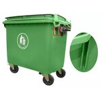 Garbage Bin Supplier - 660L/1110L Plastic Containerized