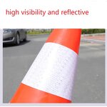 Traffic Cone Supplier - Solar LED Orange Collapsible 70cm