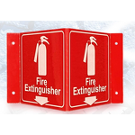 Fire Sign Manufacturer - Plastic Acrylic Wall Mount Warning