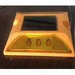 Road Stud Manufacturer - Double Reflectors Solar ABS Yellow