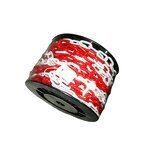 Plastic Chain Manufacturer - Highway Red White 6mm Colored