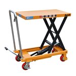 Hydraulic Lift Table Supplier - KAWADA With Roller Table Platform Manual Scissor