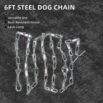 Double Loop Dog Collar Chain Factory - 6FT Stainless Steel 30# Galvanized Finish