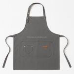 Adjustable Apron Manufacturer - Dark Green Triple Snap Café