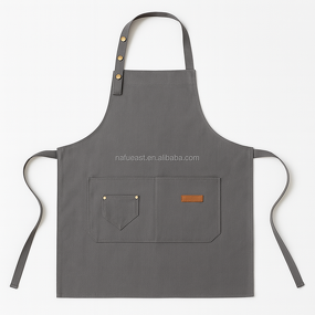 Adjustable Apron Manufacturer - Dark Green Triple Snap Café