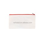Canvas Zipper Bag Supplier - 21x12cm Blank Sublimation Dustproof