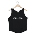 Crop Tank Top Factory - Heather Grey Sublimation Sleeveless