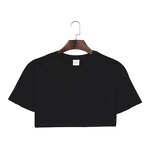 Cropped Tops Supplier - Blank Short Sleeves Soft Polyester
