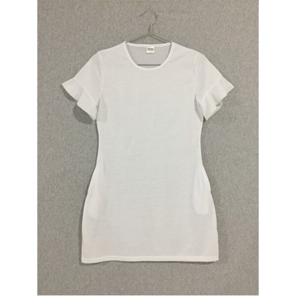 Sublimation Dress Supplier - White with 2 Pockets Ladies