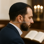 Satin Kippah Supplier - with Blue Edge Sublimation DTF