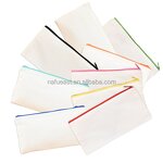 Canvas Zipper Bag Supplier - 21x12cm Blank Sublimation Dustproof
