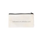 Canvas Zipper Bag Supplier - 21x12cm Blank Sublimation Dustproof