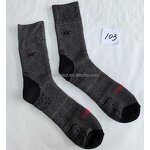 Colorblock Socks Supplier - Custom Logo Blue Tan Work
