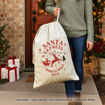Drawstring Gift Bag Manufacturer - Large Christmas Dual Side