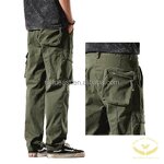Cargo Pants Factory - Men's with Multi-Pockets Drawstring