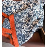 Women's Scarf Supplier - 70cm Small Square Stiped Casual