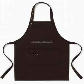 Adjustable Apron Supplier - Beige Triple Snap Restaurant