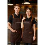 Cross Back Apron Manufacturer - Custom with Multi-Pockets