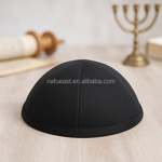 Satin Kippah Supplier - with Blue Edge Sublimation DTF