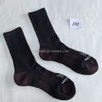 Colorblock Socks Supplier - Custom Logo Blue Tan Work