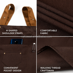Cross Back Apron Manufacturer - Custom with Multi-Pockets