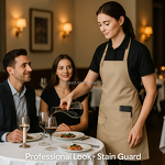 Adjustable Apron Factory - Bordeaux Triple Snap Café