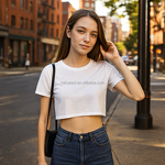 Ultra-Cropped T-Shirt Factory - Silk-Feel Polyester Sublimation