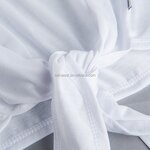 Knotted Crop Top Factory - Sublimation Blanks Stripe T-shirt