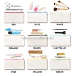 Canvas Zipper Bag Supplier - 21x12cm Blank Sublimation Dustproof