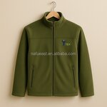 Fleece Jacket Manufacturer - Custom Logo Navy Blue Polyester