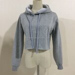 Crop Top Hoodie Supplier - Blank Ready Goods Drop Shipping