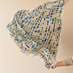 Chiffon Scarf Supplier - 147x85CM Plain White Polyester