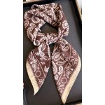 Women's Scarf Supplier - 70cm Small Square Stiped Casual