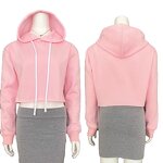 Crop Top Hoodie Supplier - Blank Ready Goods Drop Shipping