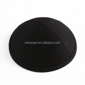 Satin Kippah Supplier - with Blue Edge Sublimation DTF
