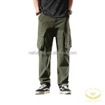 Cargo Pants Factory - Men's with Multi-Pockets Drawstring