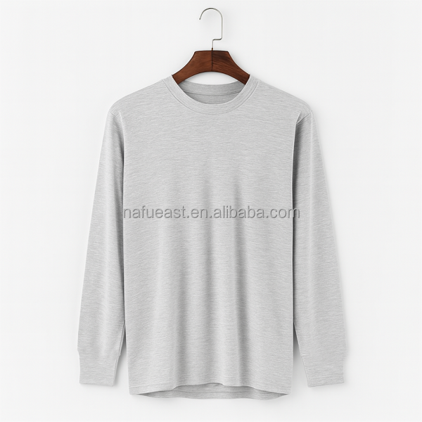 Men's T-Shirt Manufacturer - Gray Polyester Basic Wholesale