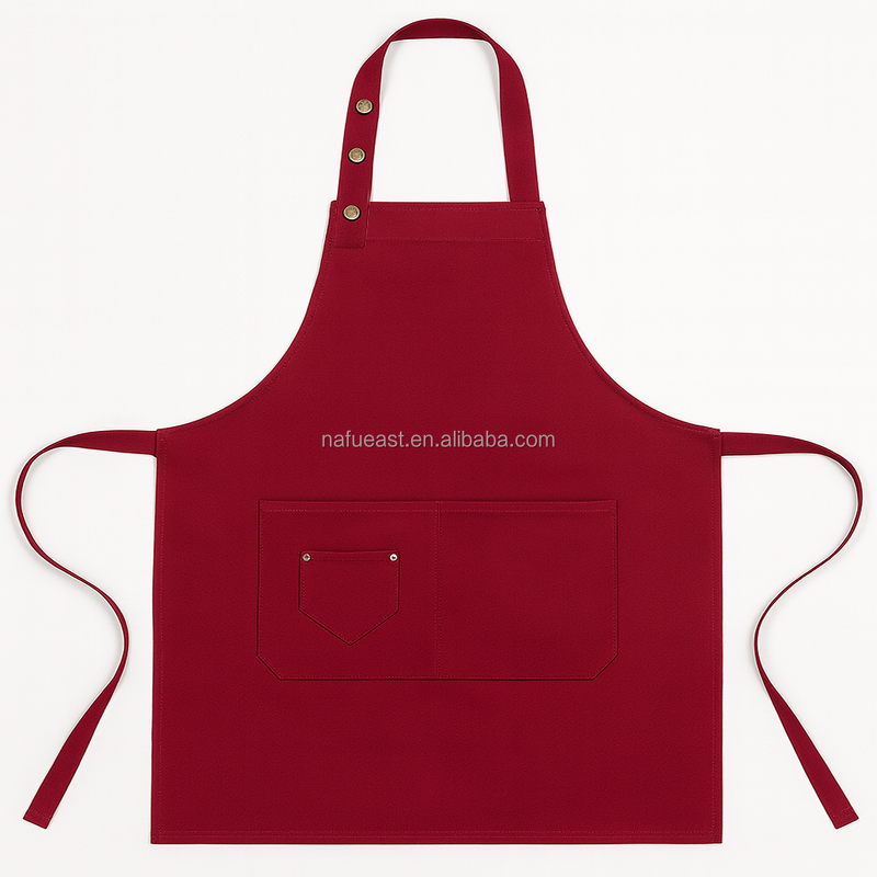 Adjustable Apron Manufacturer - Orange Triple Snap Restaurant