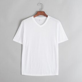 V Neck T Shirt Factory - Sublimation Blank Cotton-Feel