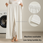 Pajama Pants Supplier - Poly Spandex Elastic Waist Lounge