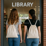 Paper Bag Factory - Custom Design White with Kraft Handle