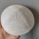 Linen Kippah Manufacturer - Cotton Custom Embroidery Logo