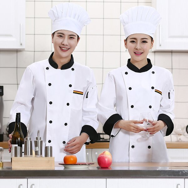 Chef Coat Manufacturer - OEM Black Chef Jacket Women Kitchen Cooking Clothes